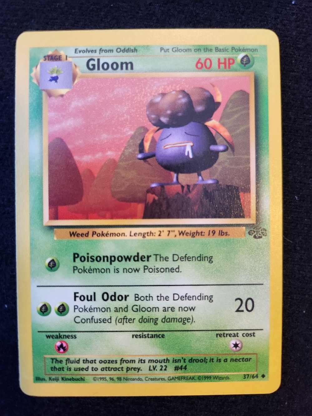 Gloom (37/64) - Original Pokémon Trading Card Game - Jungle (1999)